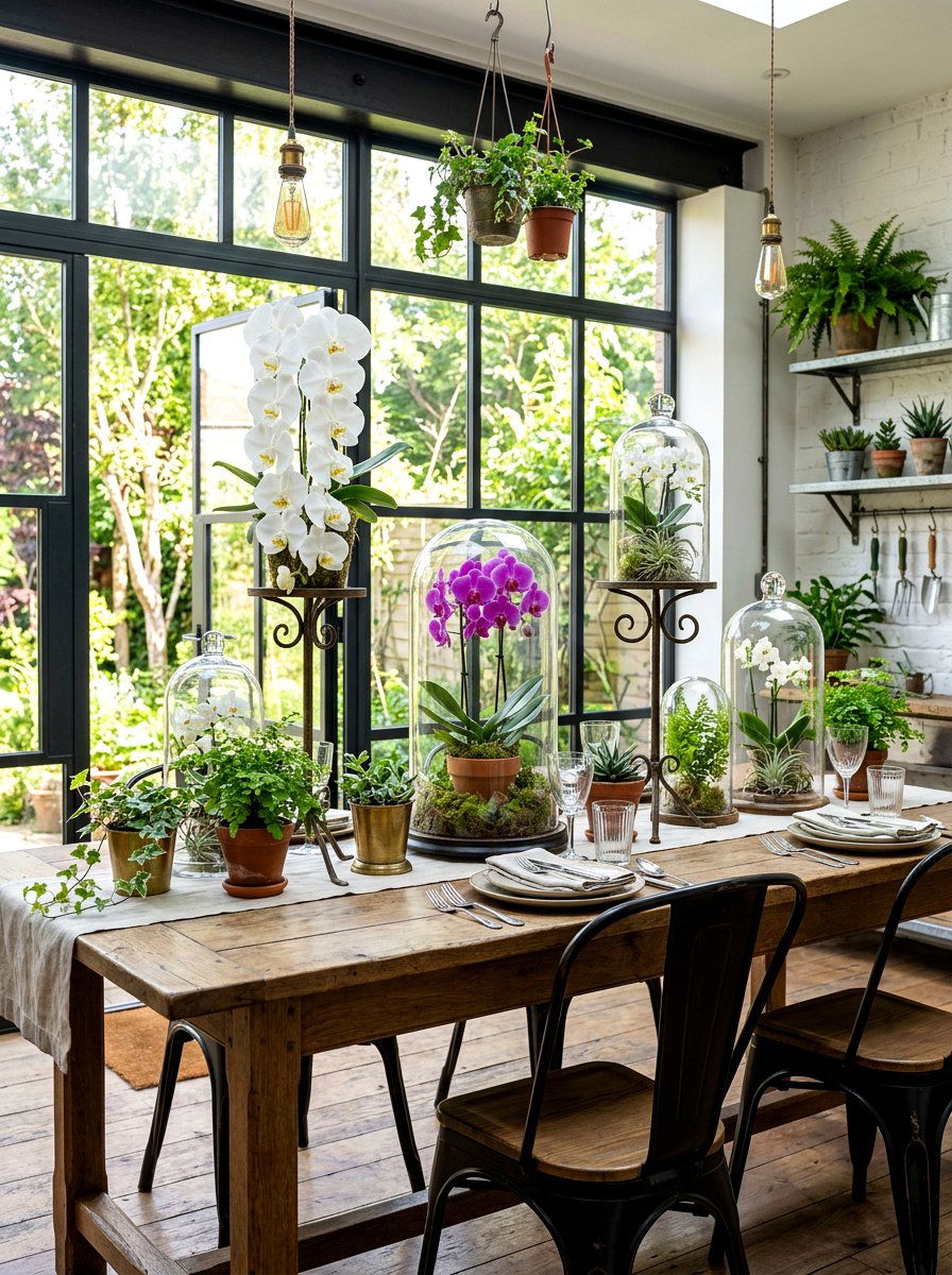 Greenhouse aesthetic table - 30 garden inspired tablescape ideas