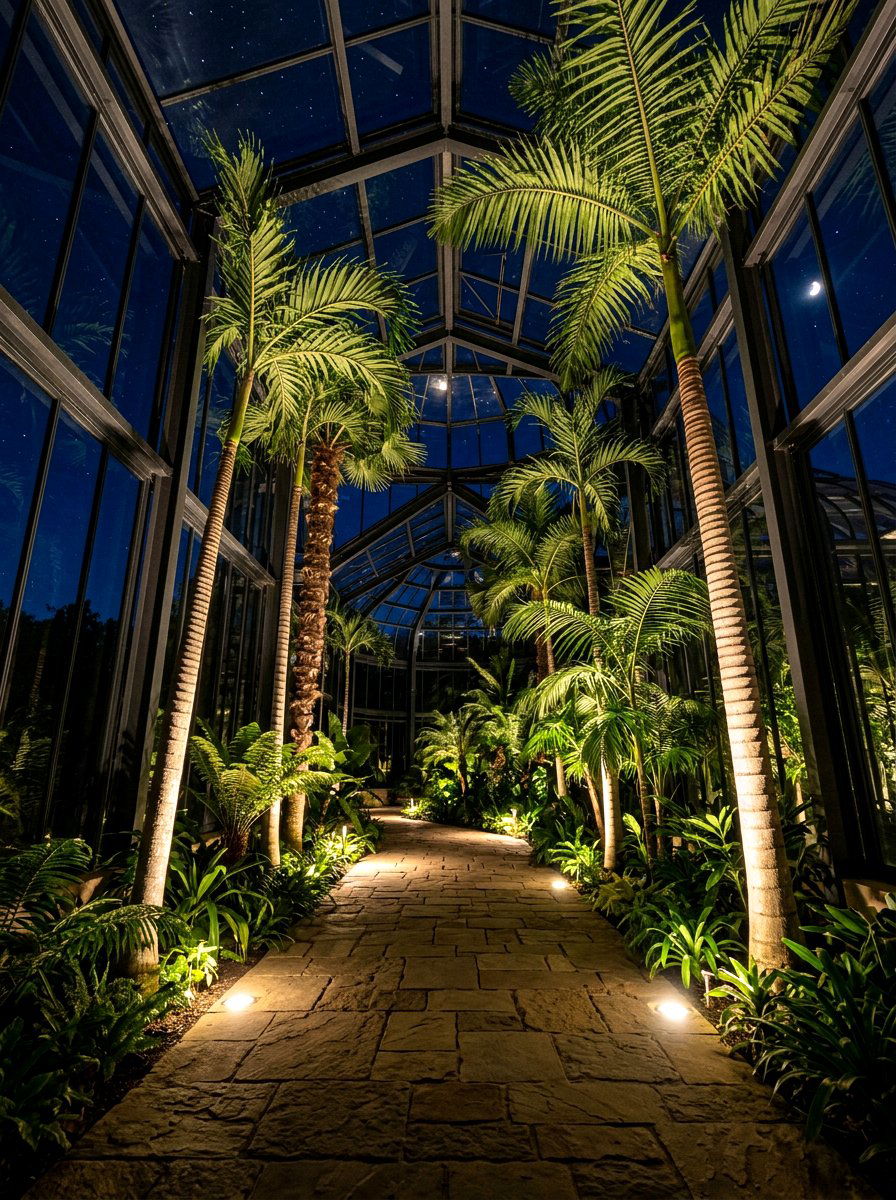 Greenhouse floor lighting - 30 greenhouse lighting ideas