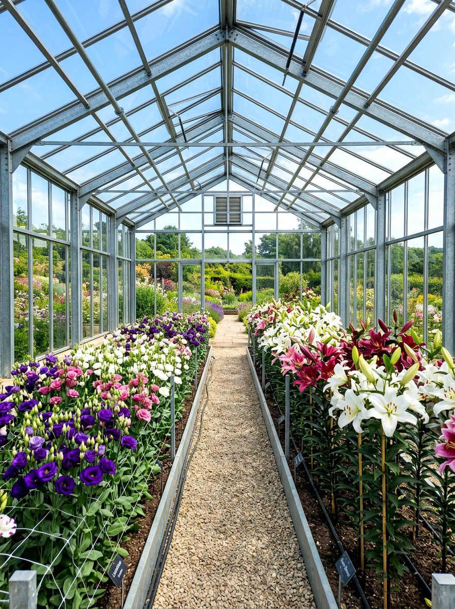 Greenhouse flower garden - 30 cut flower garden ideas