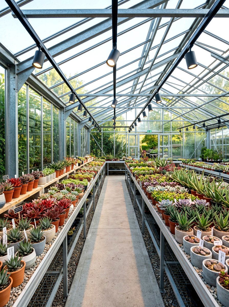 Greenhouse magnetic track lighting - 30 greenhouse lighting ideas