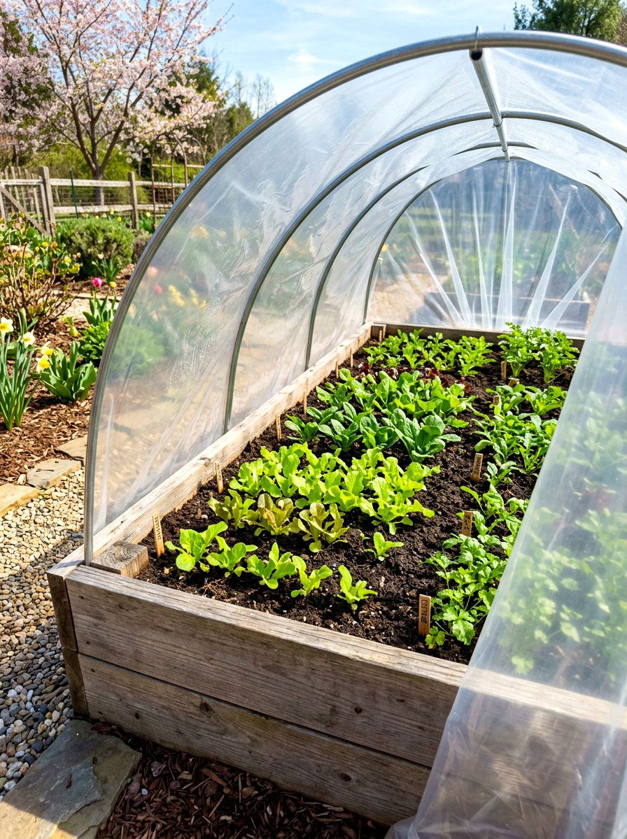 Greenhouse raised garden bed - 30 raised garden bed ideas