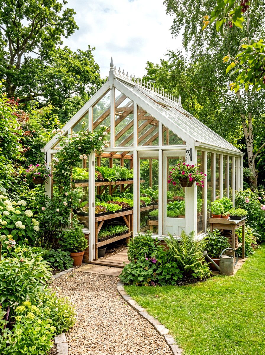 Greenhouse salad station - 30 salad garden ideas