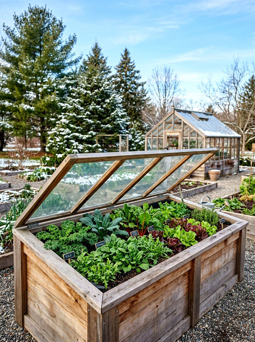 Greenhouse top garden beds - 30 raised vegetable garden ideas
