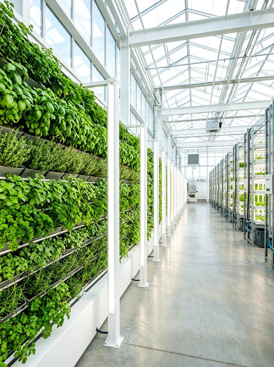 Greenhouse vertical grow lights - 30 greenhouse lighting ideas