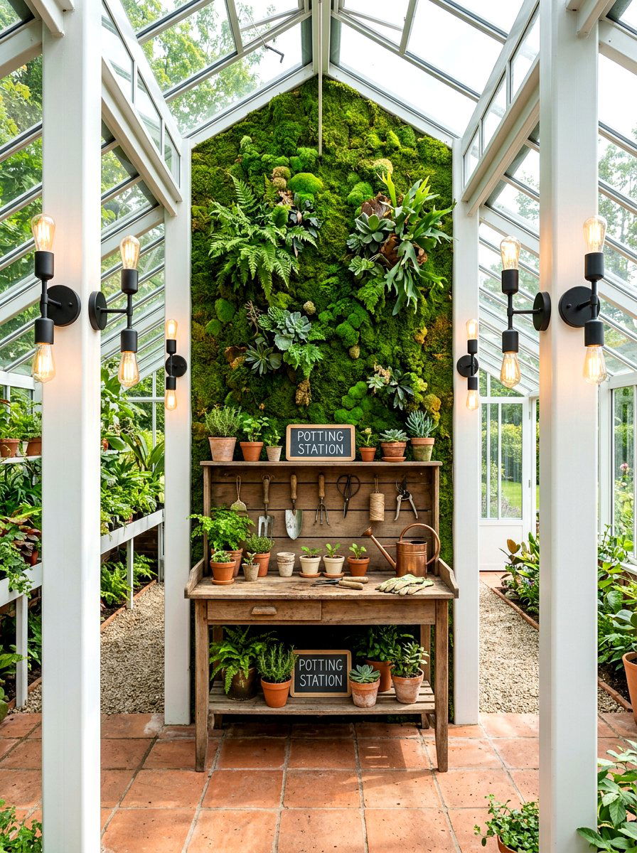 Greenhouse wall sconces - 30 greenhouse lighting ideas