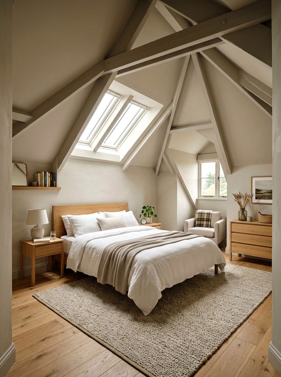Greige Attic Bedroom - 30 greige room ideas