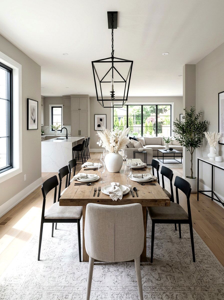 Greige Dining Room - 30 dining room color ideas