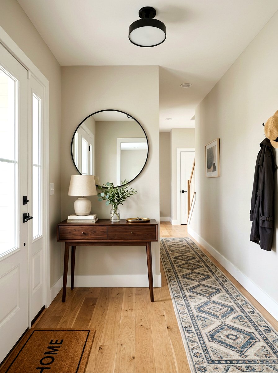 Greige Entryway - 30 greige room ideas