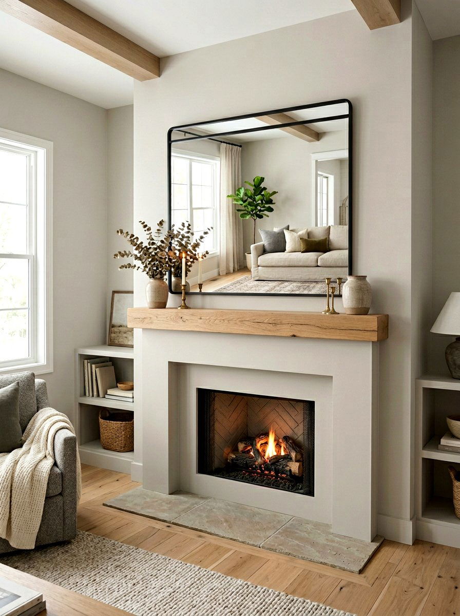 Greige Fireplace Detail - 30 greige room ideas