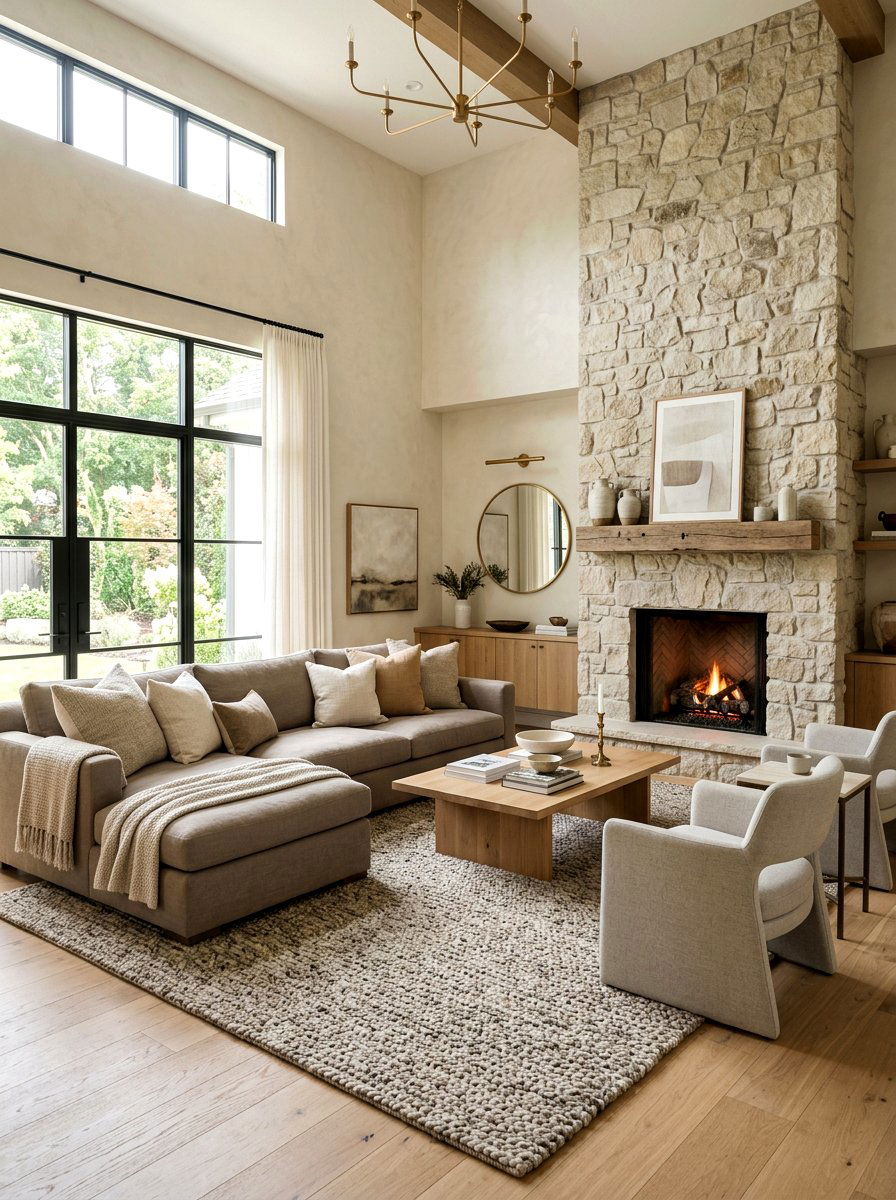 Greige Living Area - 30 monochrome room ideas