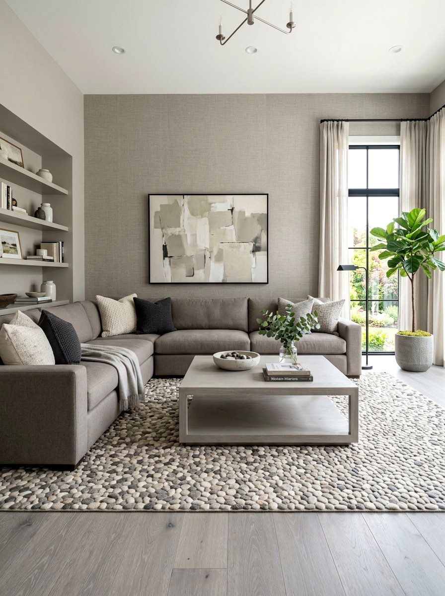 Greige Living Room - 30 tonal living room ideas