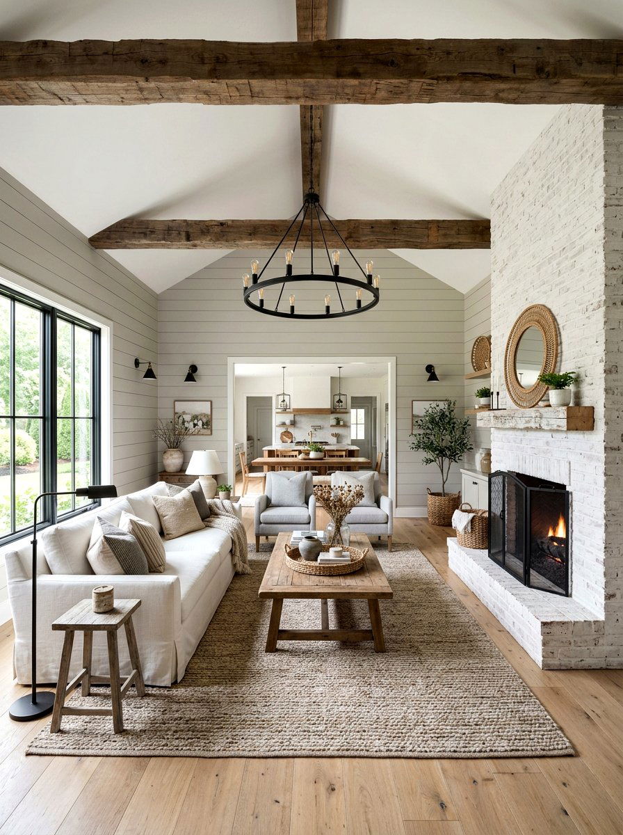 Greige Modern Farmhouse - 30 greige room ideas