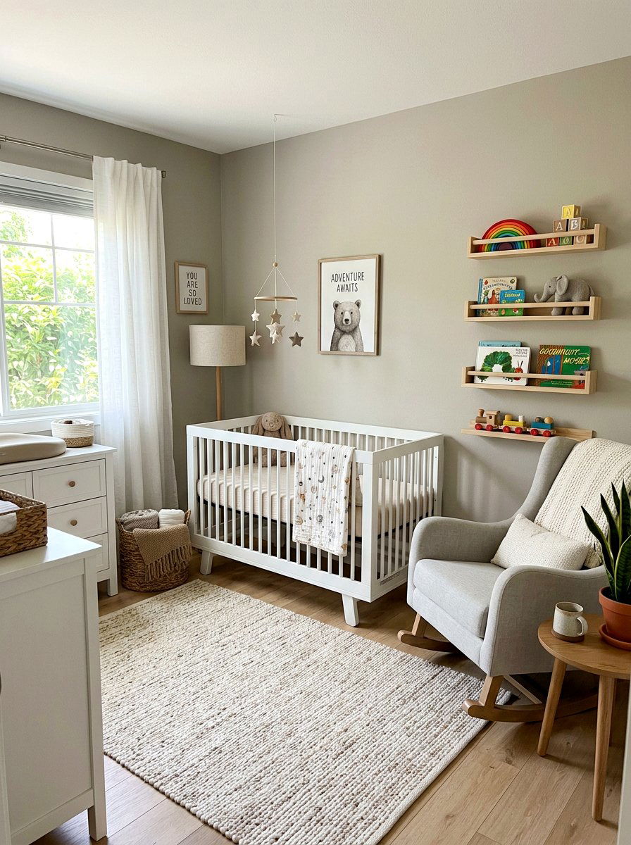 Greige Nursery - 30 greige room ideas