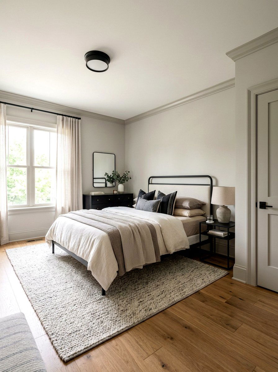 Greige Trim Bedroom - 30 painted trim bedroom ideas