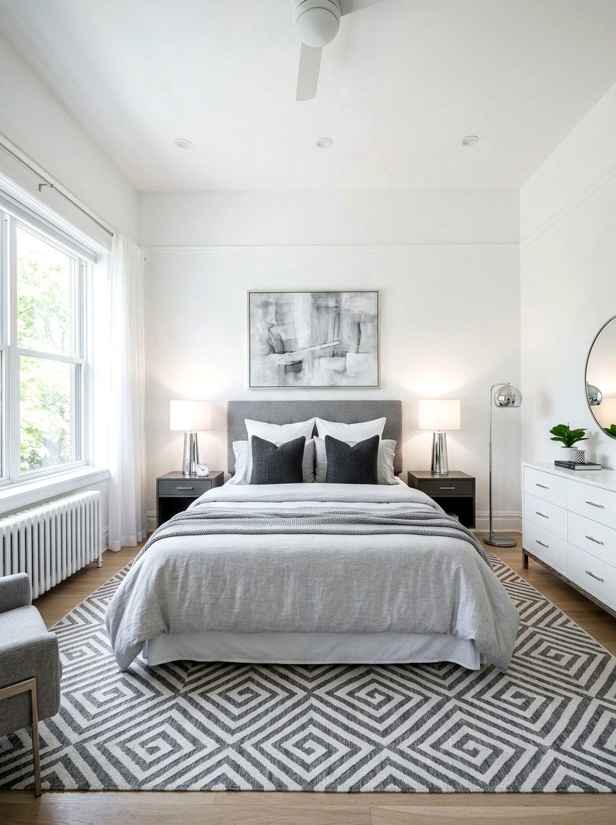 Grey And White Bedroom - 30 neutral bedroom ideas