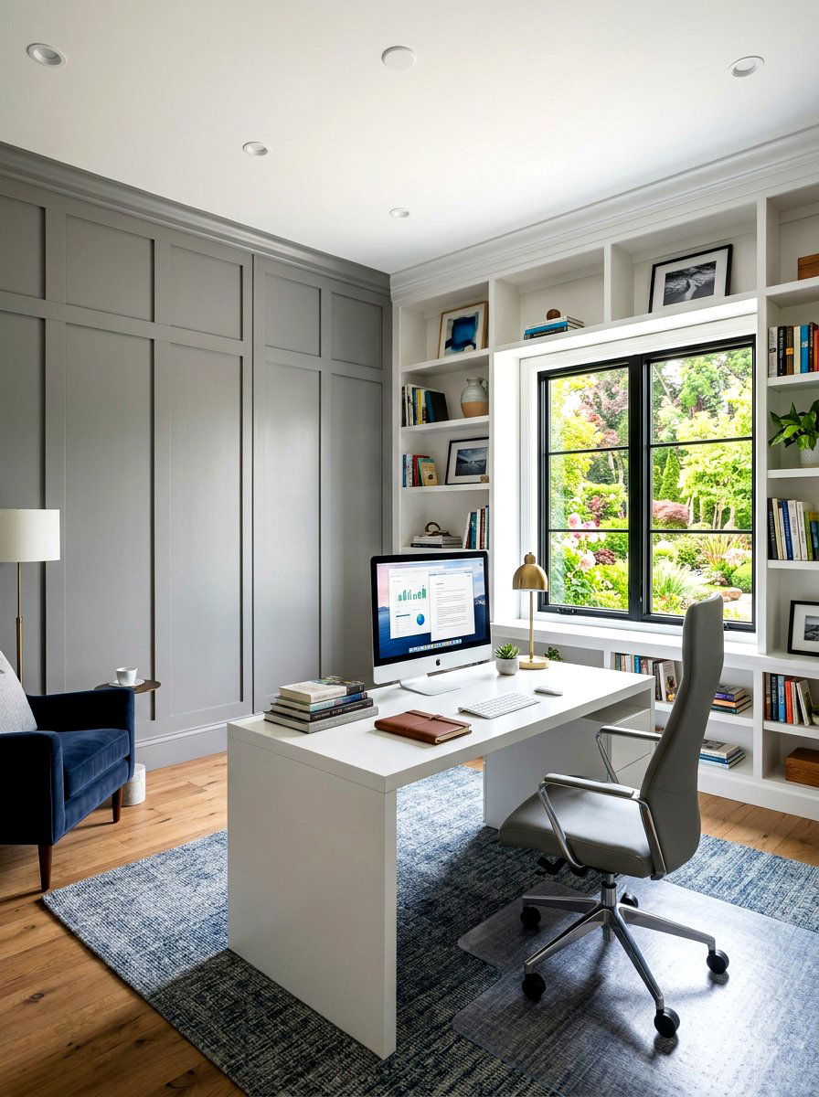 Grey Board And Batten - 30 wall panel molding ideas