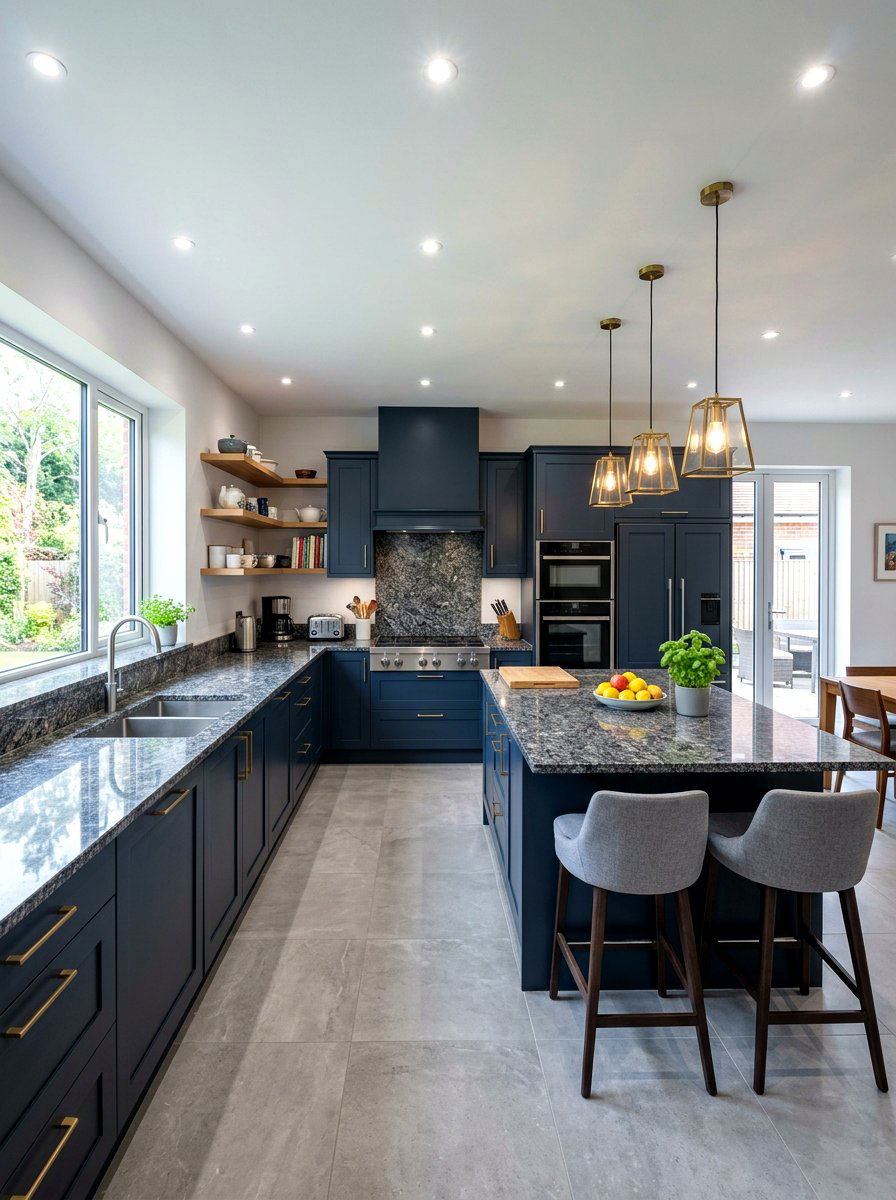 Grey Granite Kitchen - 30 granite kitchen ideas