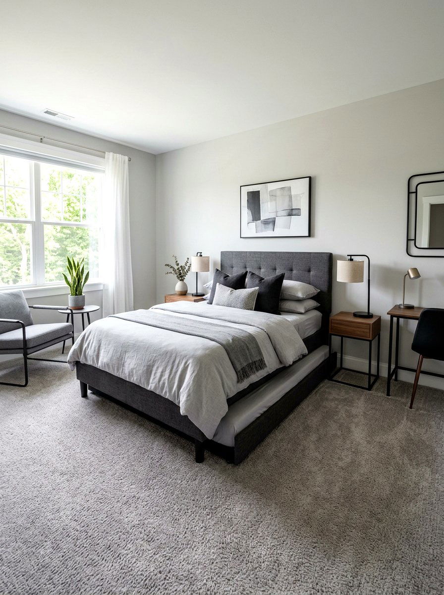Grey Guest Room - 30 trundle guest room ideas