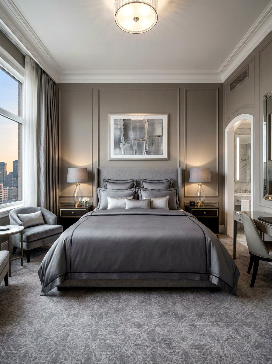 Grey Hotel Piped Bedding - 30 piped bedding ideas