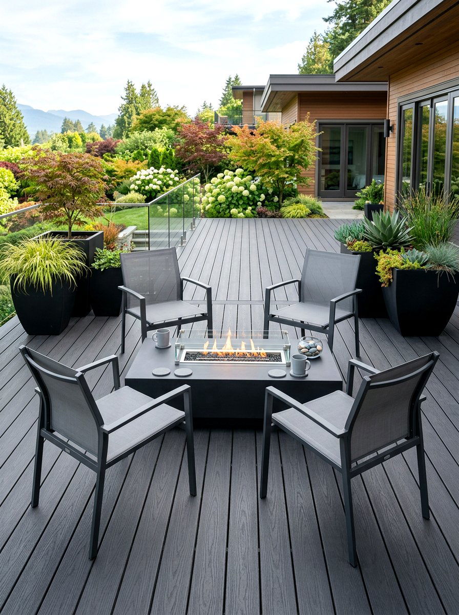 Grey Mesh Patio Seating - 30 sling chair patio ideas