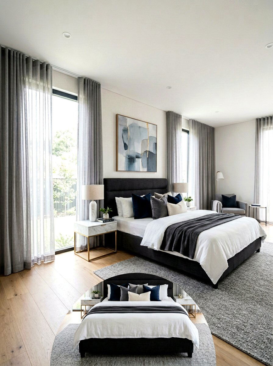 Grey sheer curtains - 30 sheer curtain ideas