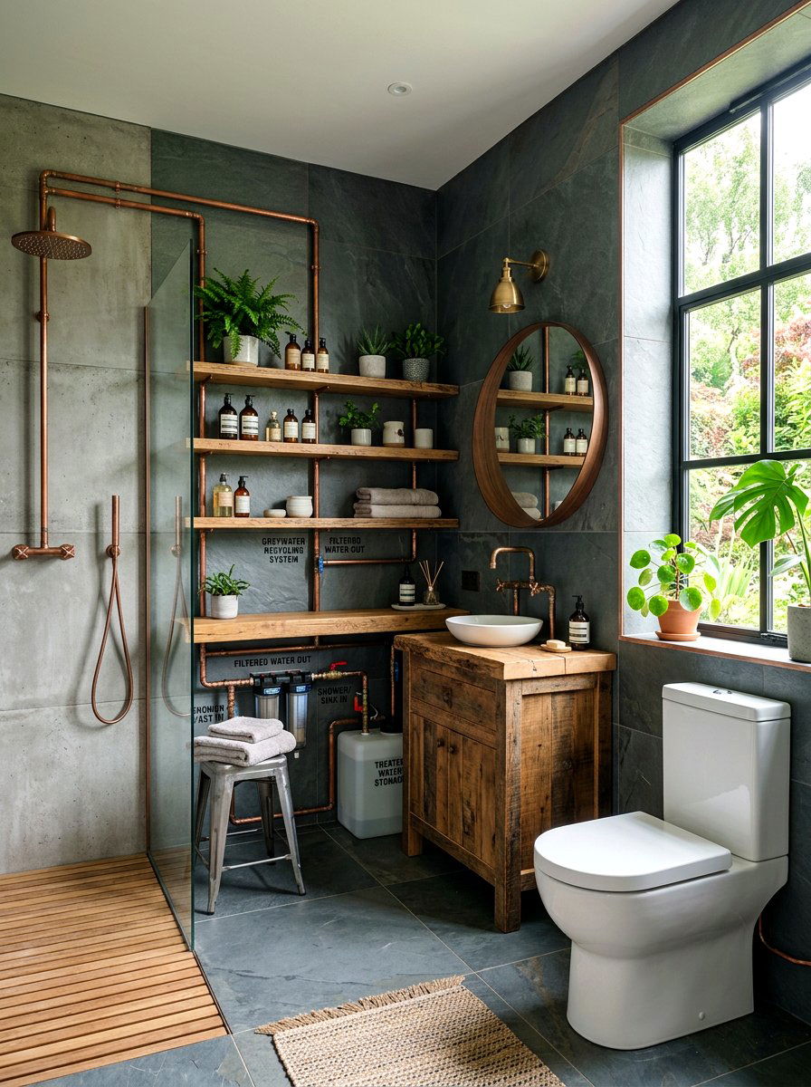 Greywater Recycling System - 30 low water bathroom ideas