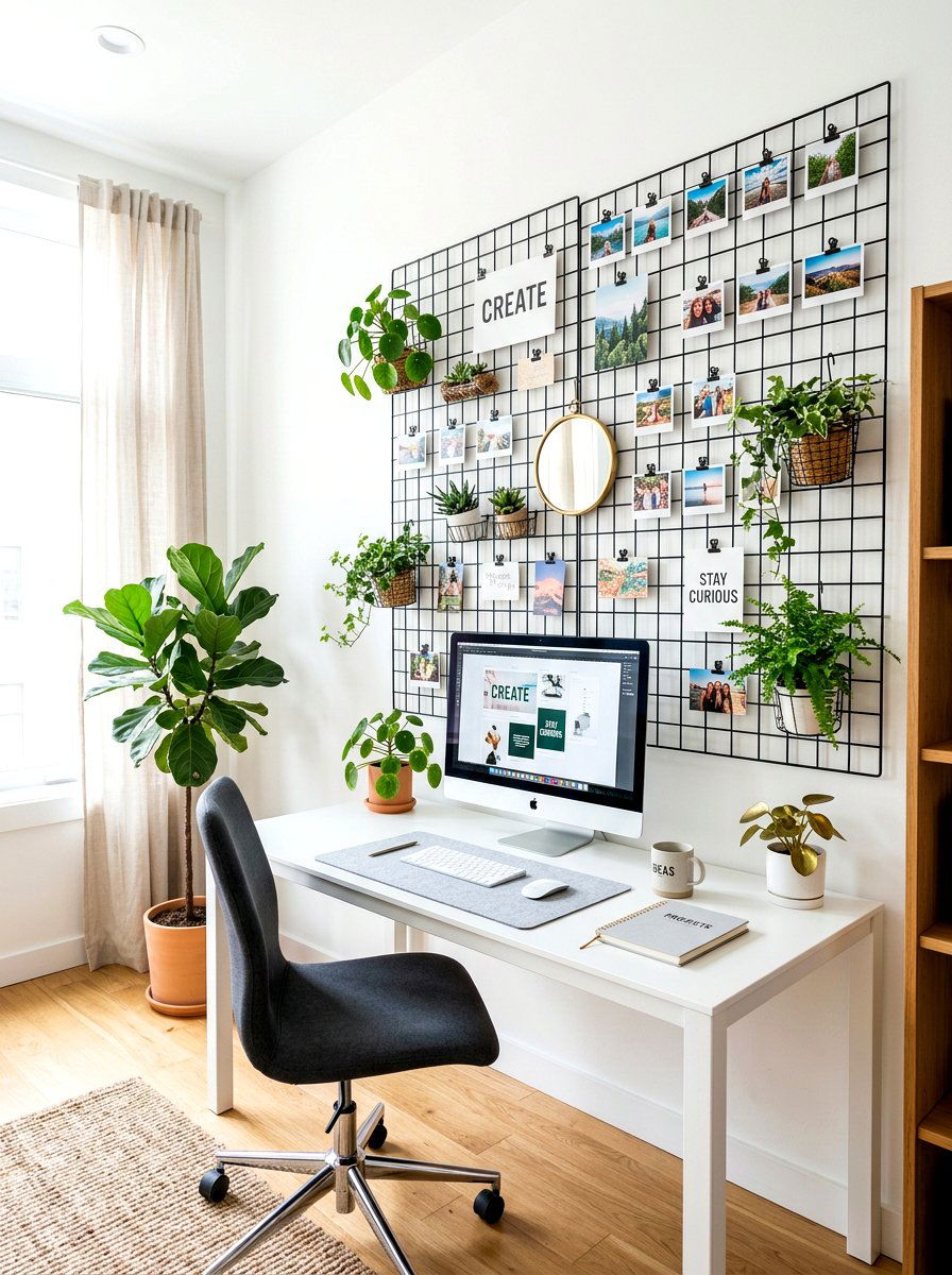 Grid Wall Room Makeover - 30 TikTok room makeover ideas