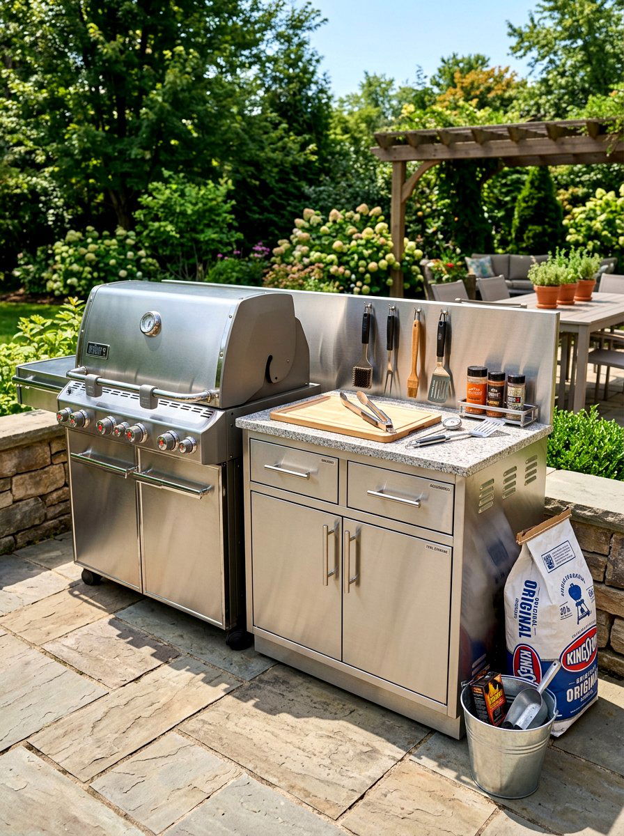 Grill Accessory Cabinet - 30 patio storage cabinet ideas