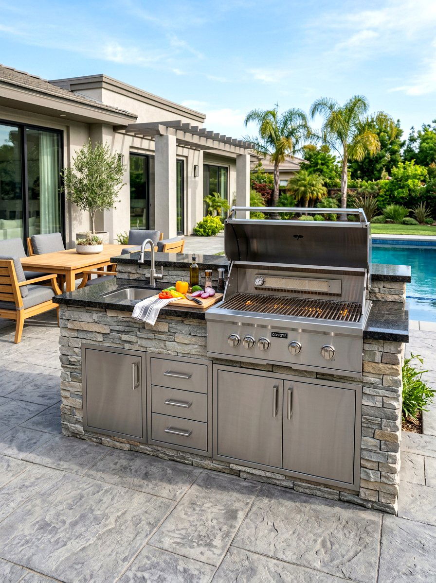 Grill Station - 30 family cookout backyard ideas