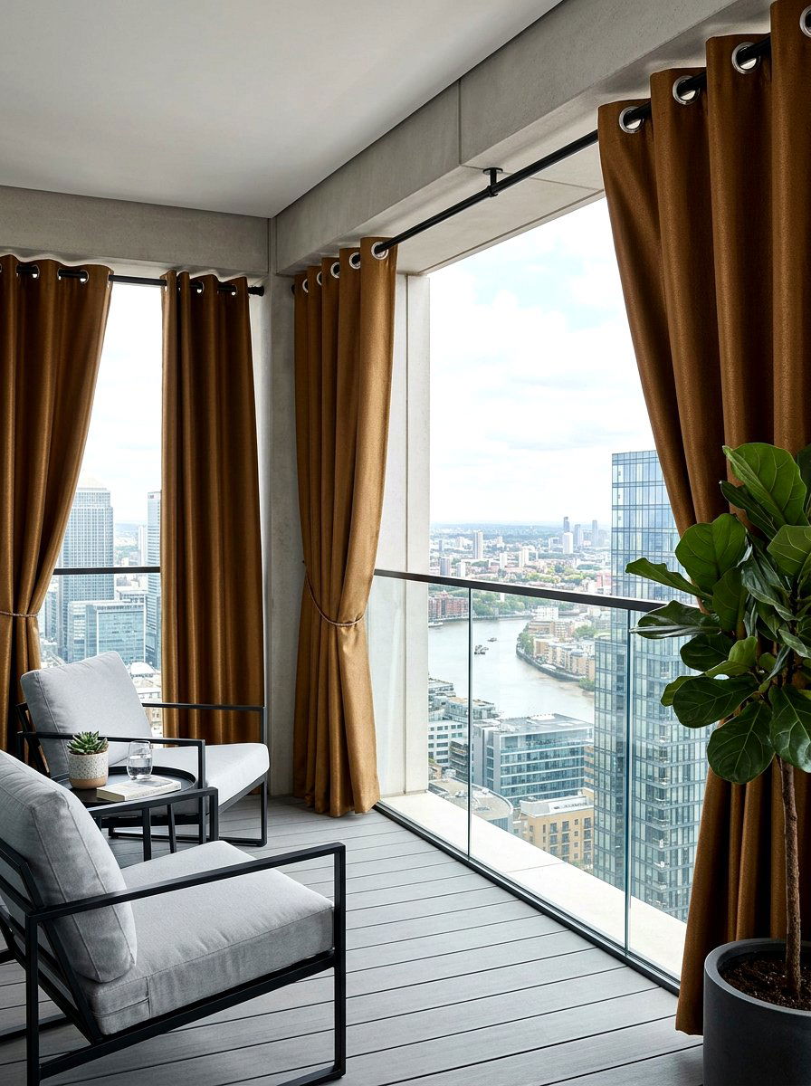 Grommet Top Privacy Curtains - 30 balcony privacy curtain ideas aesthetic