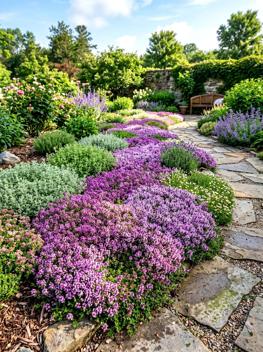 Ground Cover Herb Garden - 30 herb garden layout ideas