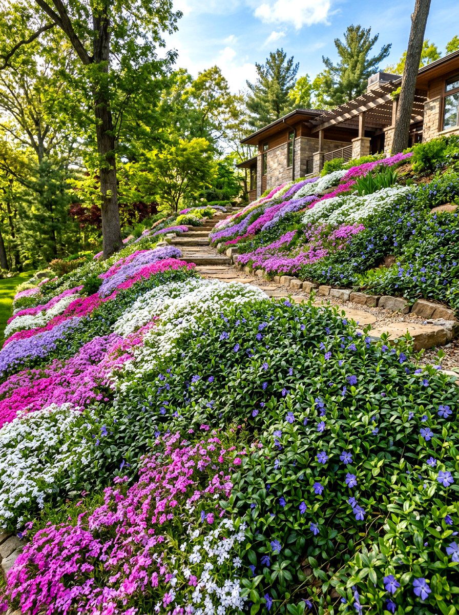 Ground Cover Plants - 30 erosion control landscaping ideas