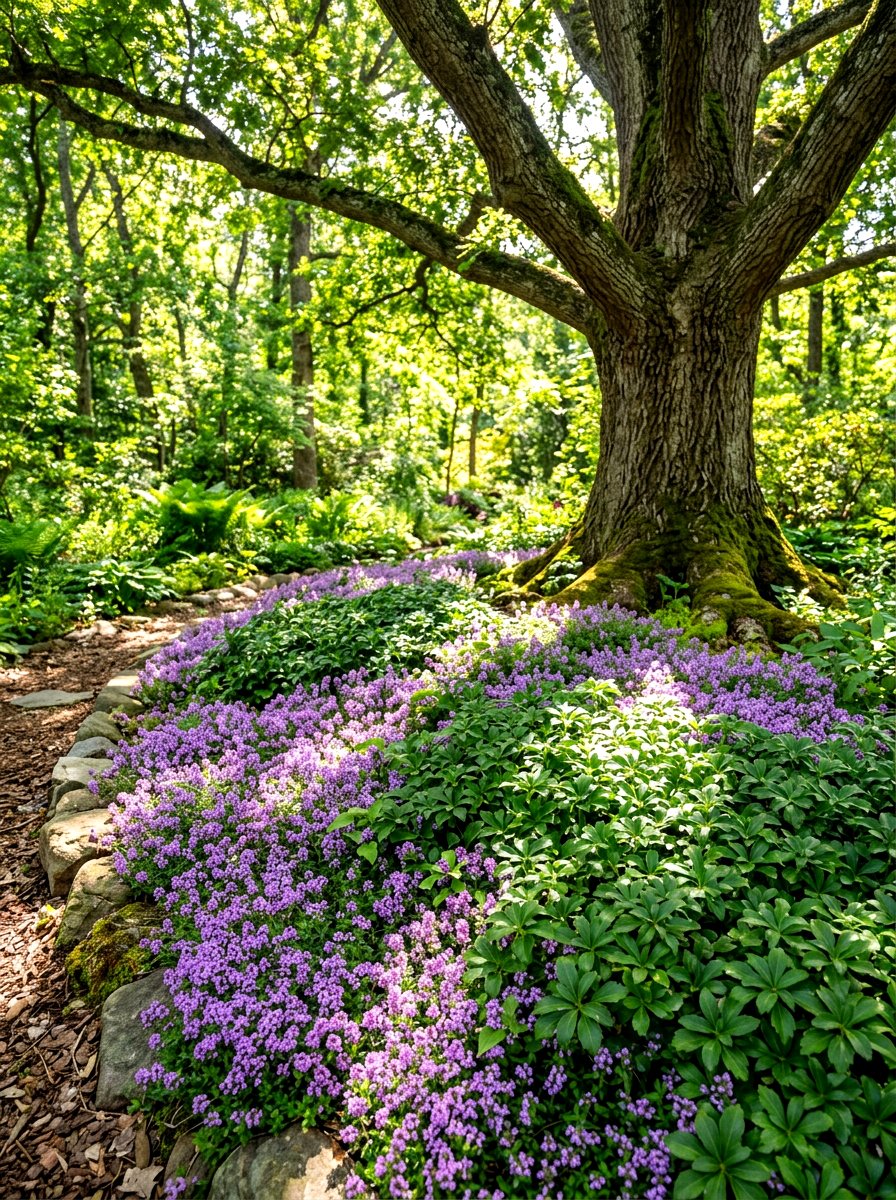 Ground Cover Plants - 30 low maintenance backyard landscaping ideas