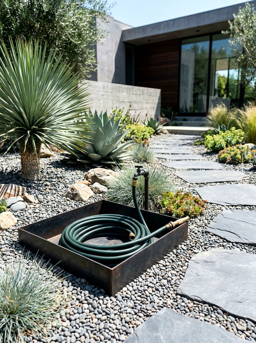 Ground Level Basin - 30 hose storage ideas