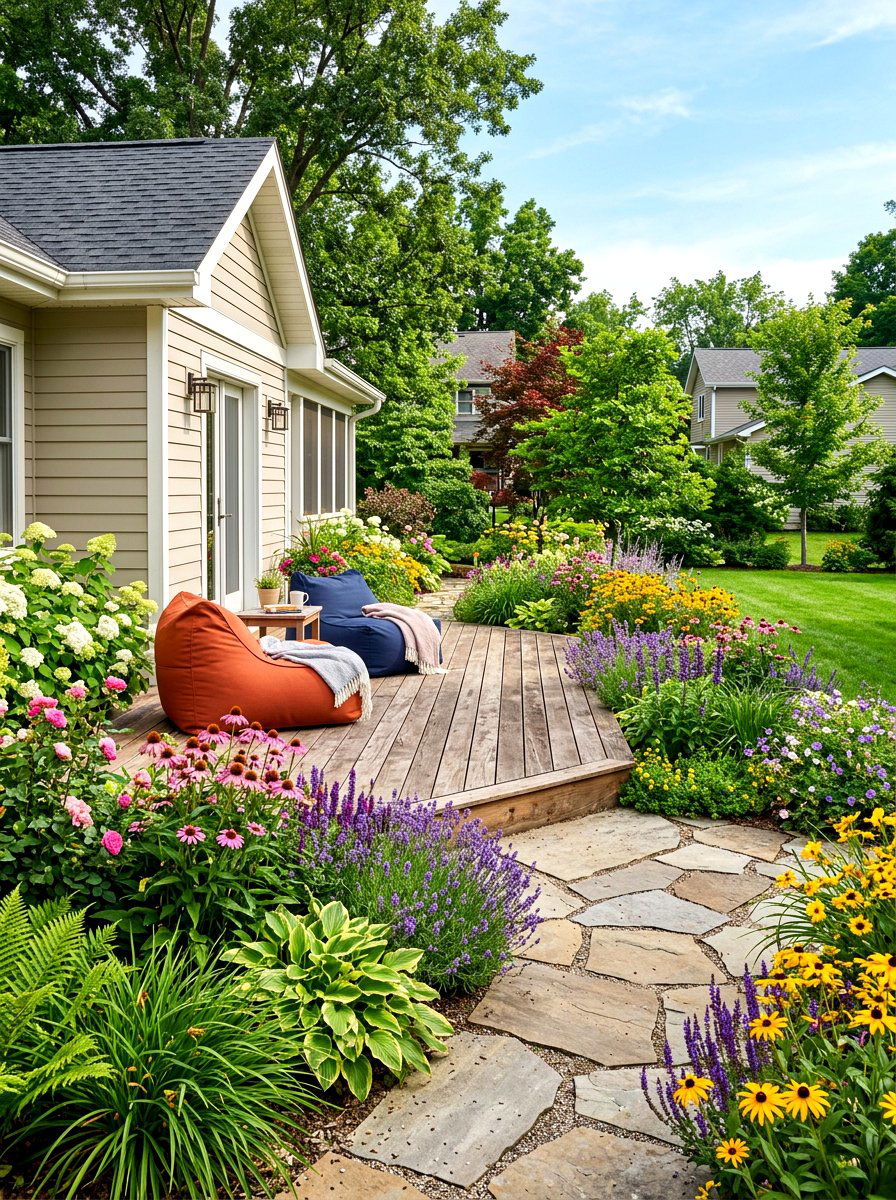 Ground Level Front Deck - 30 front deck ideas