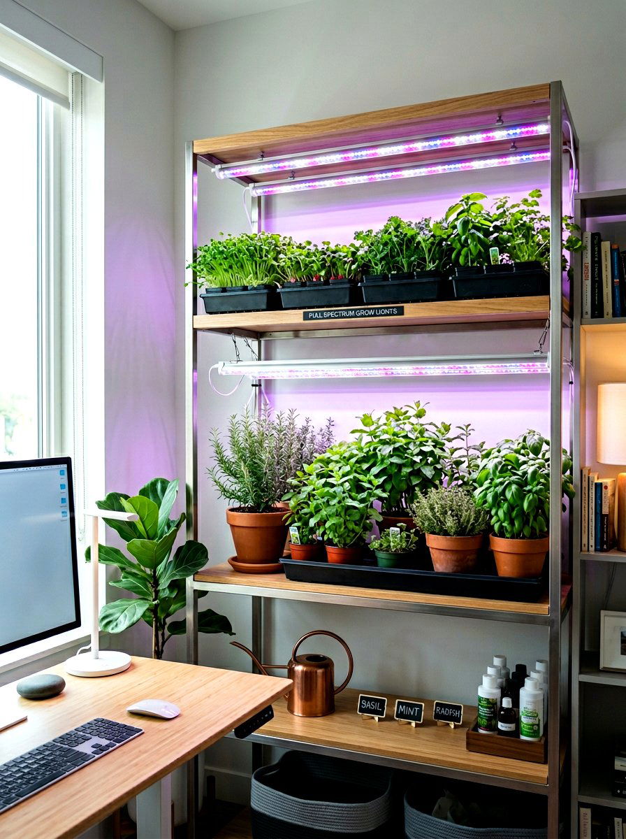 Grow Light Vegetable Garden - 30 year round vegetable garden ideas