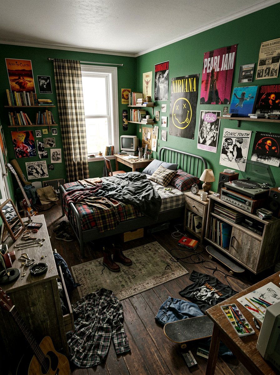Grunge Aesthetic Nostalgia Core Bedroom - 30 nostalgia core bedroom ideas