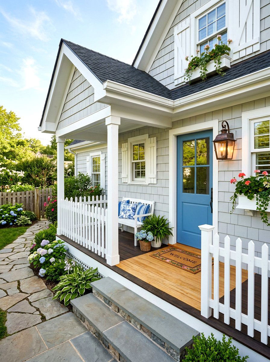 Guest Cottage Porch - 30 shed porch ideas