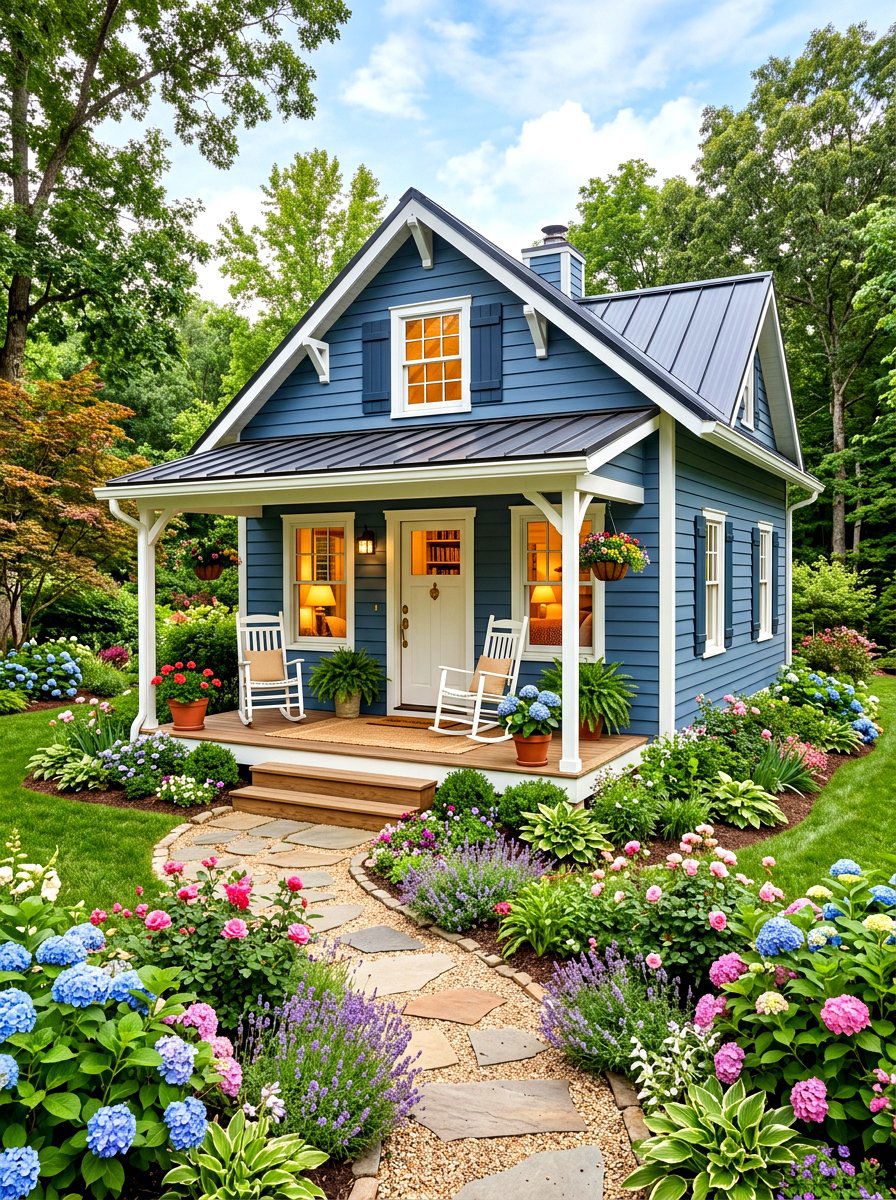 Guest Cottage Shed - 30 farmhouse shed ideas