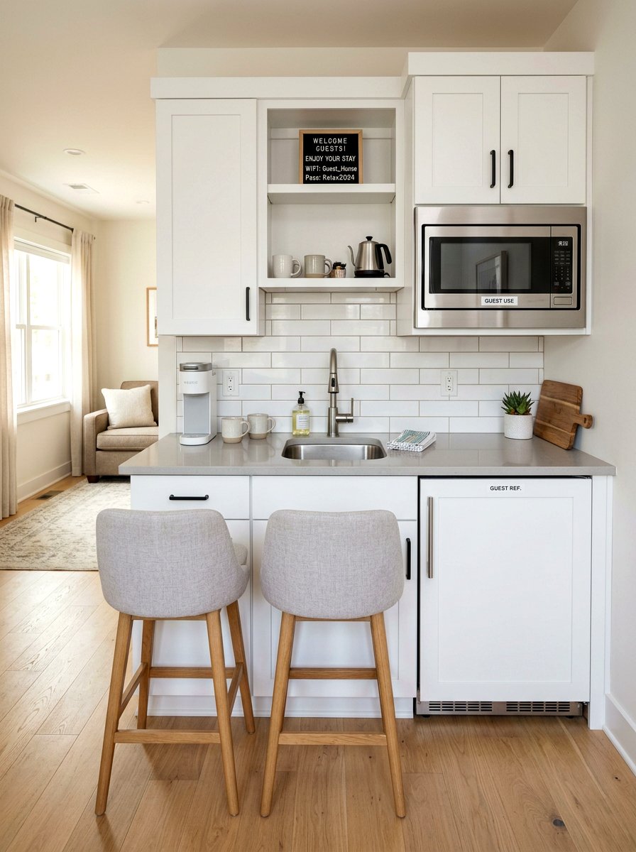 Guest Kitchenette Space - 30 bonus room ideas