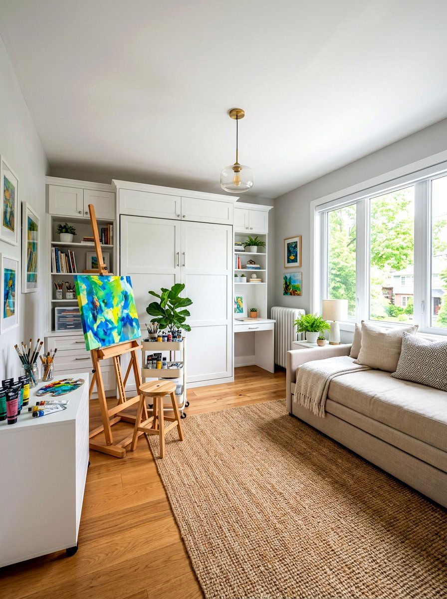Guest Room Art Studio - 30 art studio room ideas
