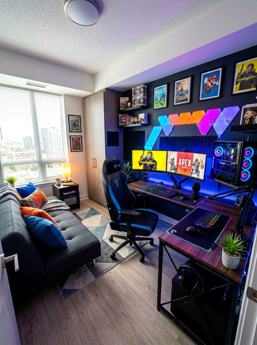 Guest Room Gaming Setup - 30 dual purpose guest room ideas
