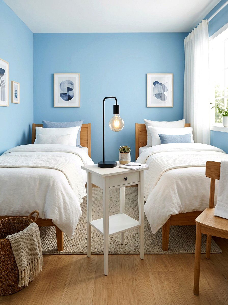 Guest Room Minimalist Lamp - 30 lamp styling ideas