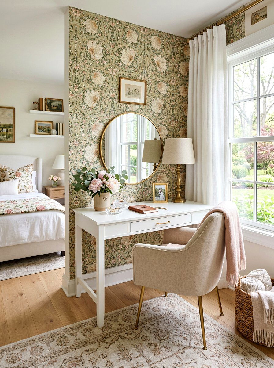 Guest Room Office - 30 writing desk nook ideas