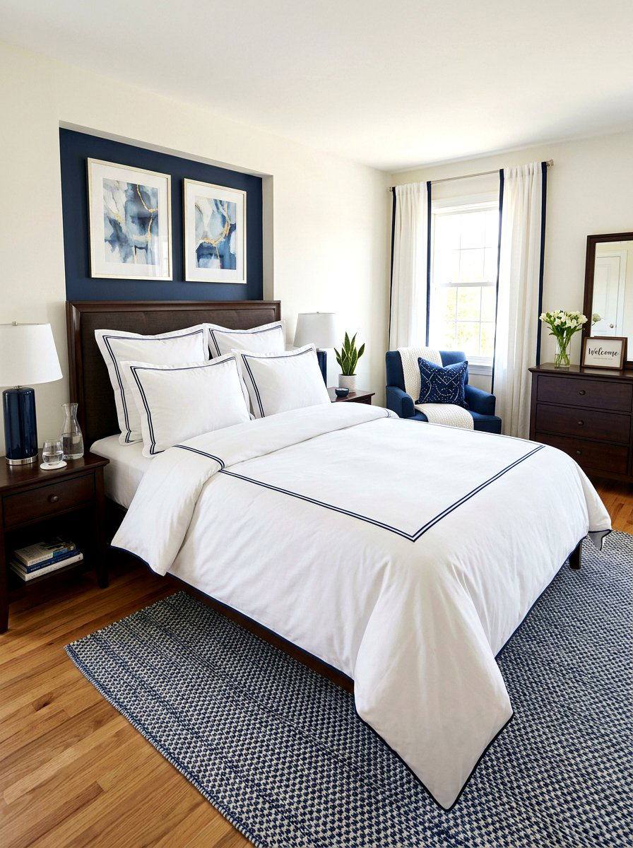 Guest Room Piped Bedding - 30 piped bedding ideas
