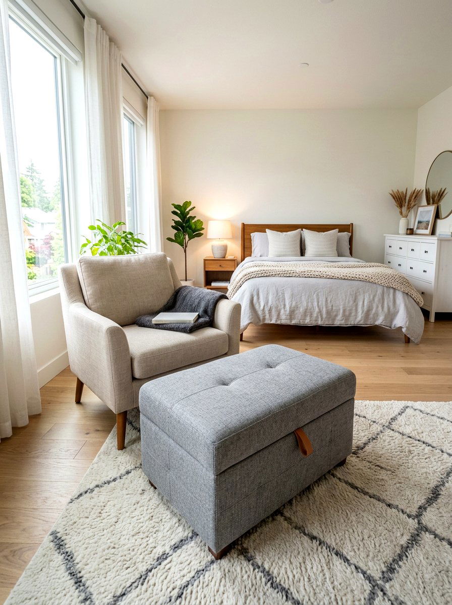 Guest Room Sleeper Ottoman - 30 dual purpose guest room ideas