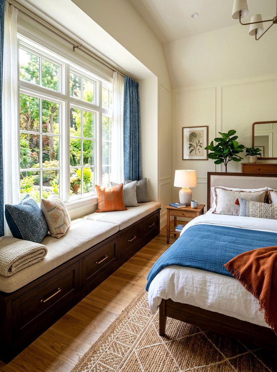 Guest Room With Window Seat - 30 guest room decor ideas
