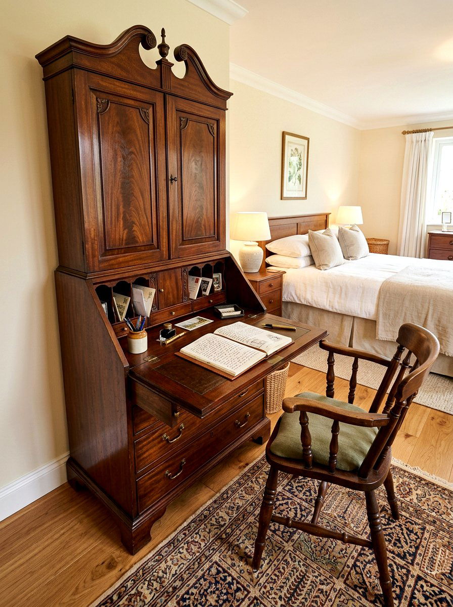 Guest Room Writing Bureau - 30 journaling nook ideas