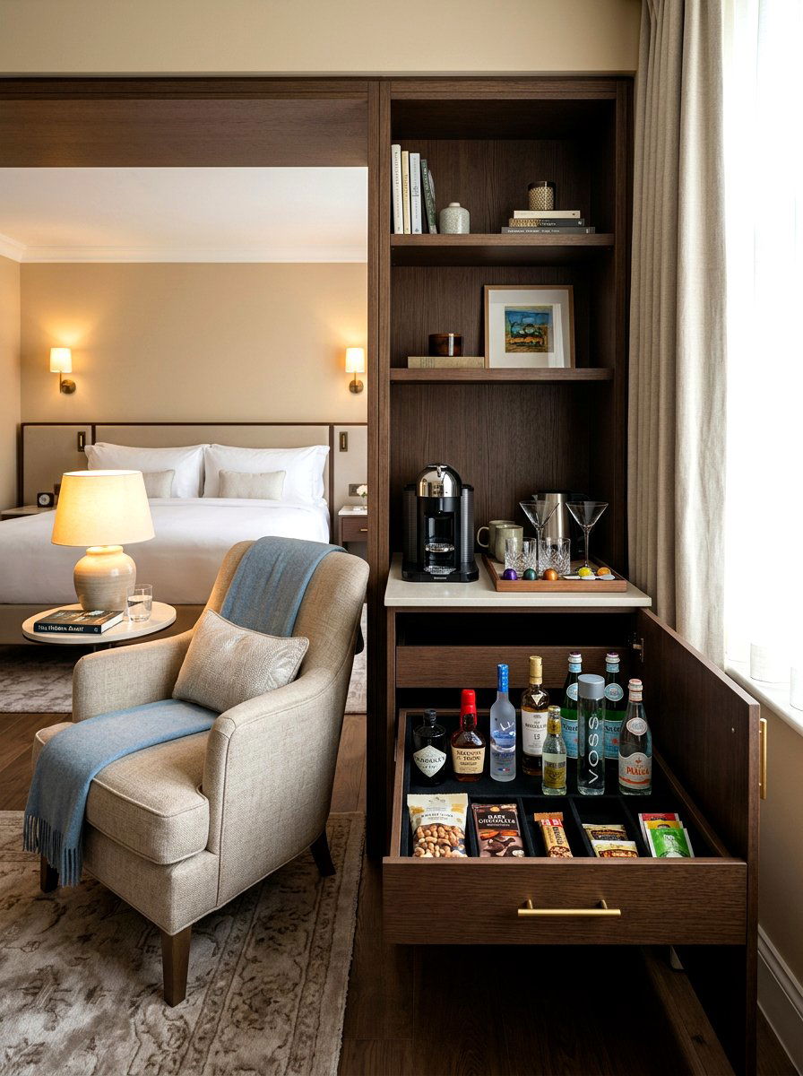Guest Suite Refreshment Bar - 30 beverage drawer ideas