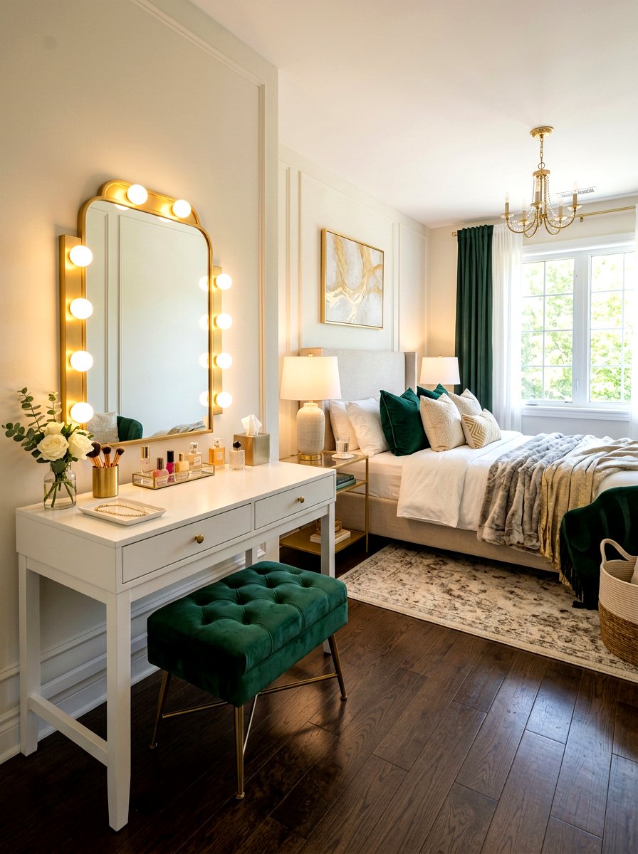 Guest Suite With Vanity - 30 spare bedroom ideas